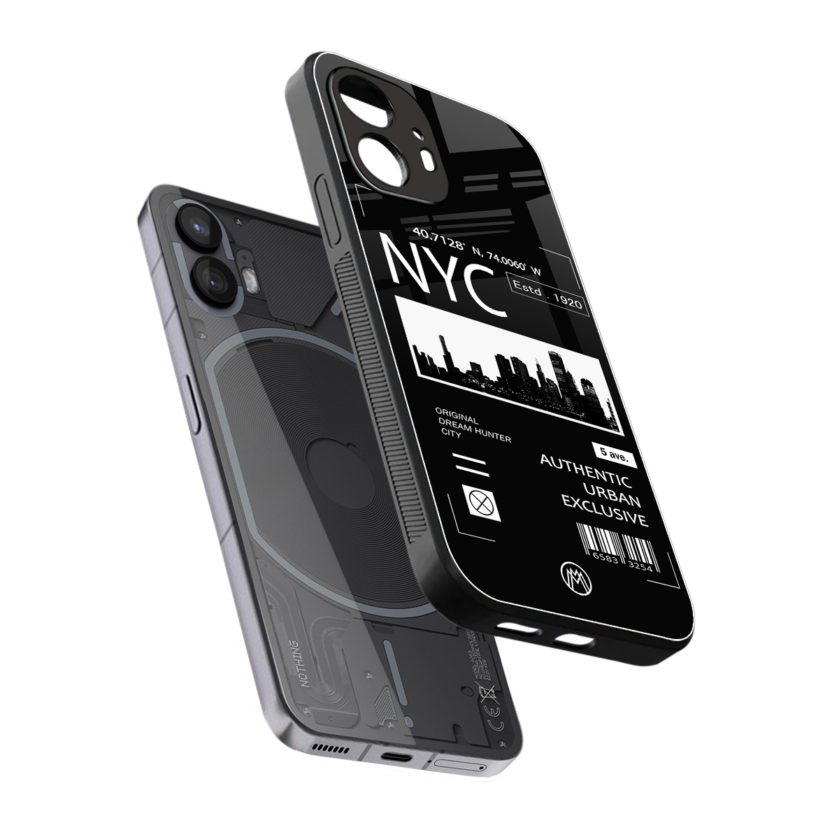 nyc back phone cover | glass case for nothing phone 2