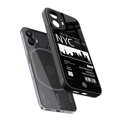 nyc back phone cover | glass case for nothing phone 2