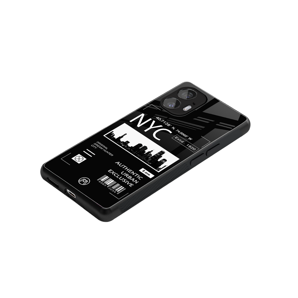 nyc back phone cover | glass case for nothing phone 2