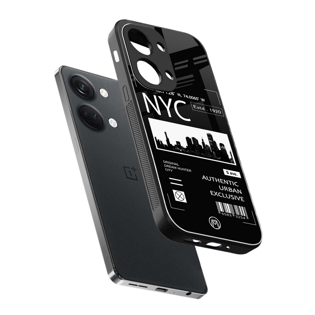 nyc back phone cover | glass case for oneplus nord 3