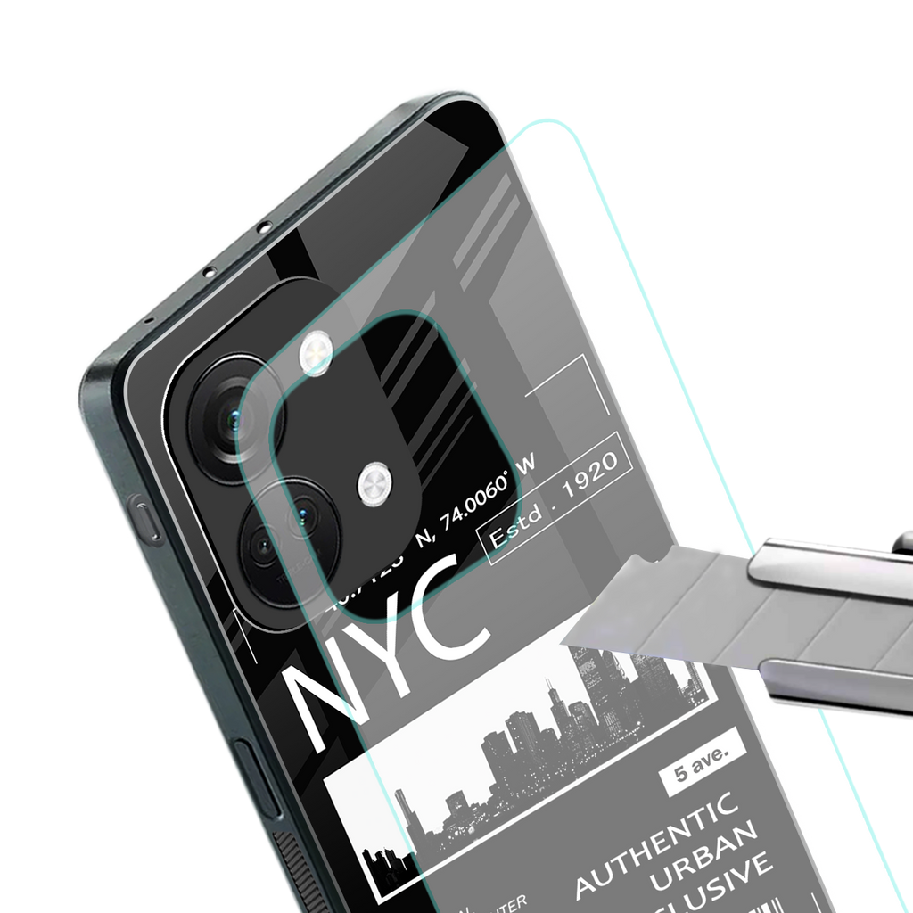 nyc back phone cover | glass case for oneplus nord 3