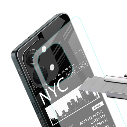 nyc back phone cover | glass case for oneplus nord 3