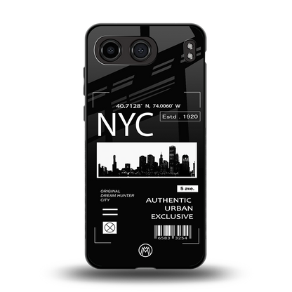 nyc back phone cover | glass case for oneplus nord 4