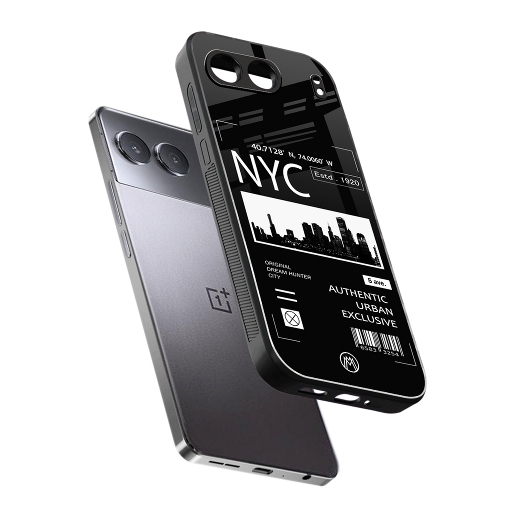nyc back phone cover | glass case for oneplus nord 4