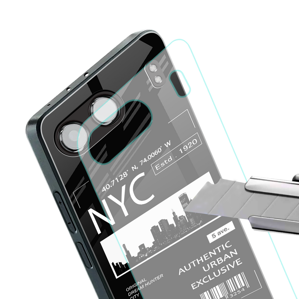 nyc back phone cover | glass case for oneplus nord 4