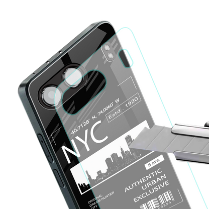 nyc back phone cover | glass case for oneplus nord 4