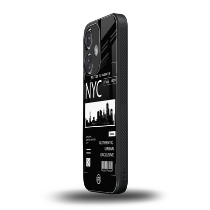 nyc back phone cover | glass case for oneplus nord ce 3