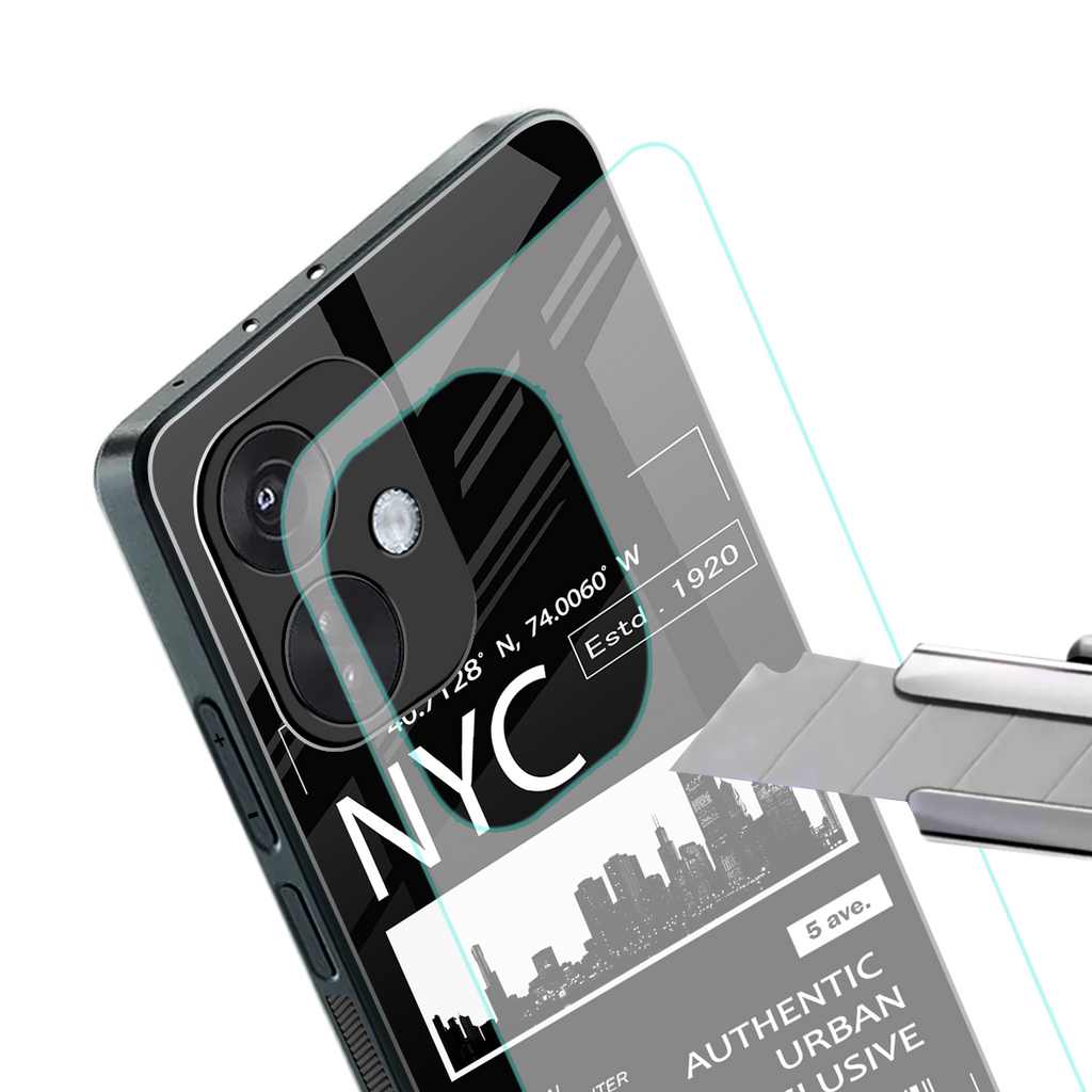 nyc back phone cover | glass case for oneplus nord ce 3