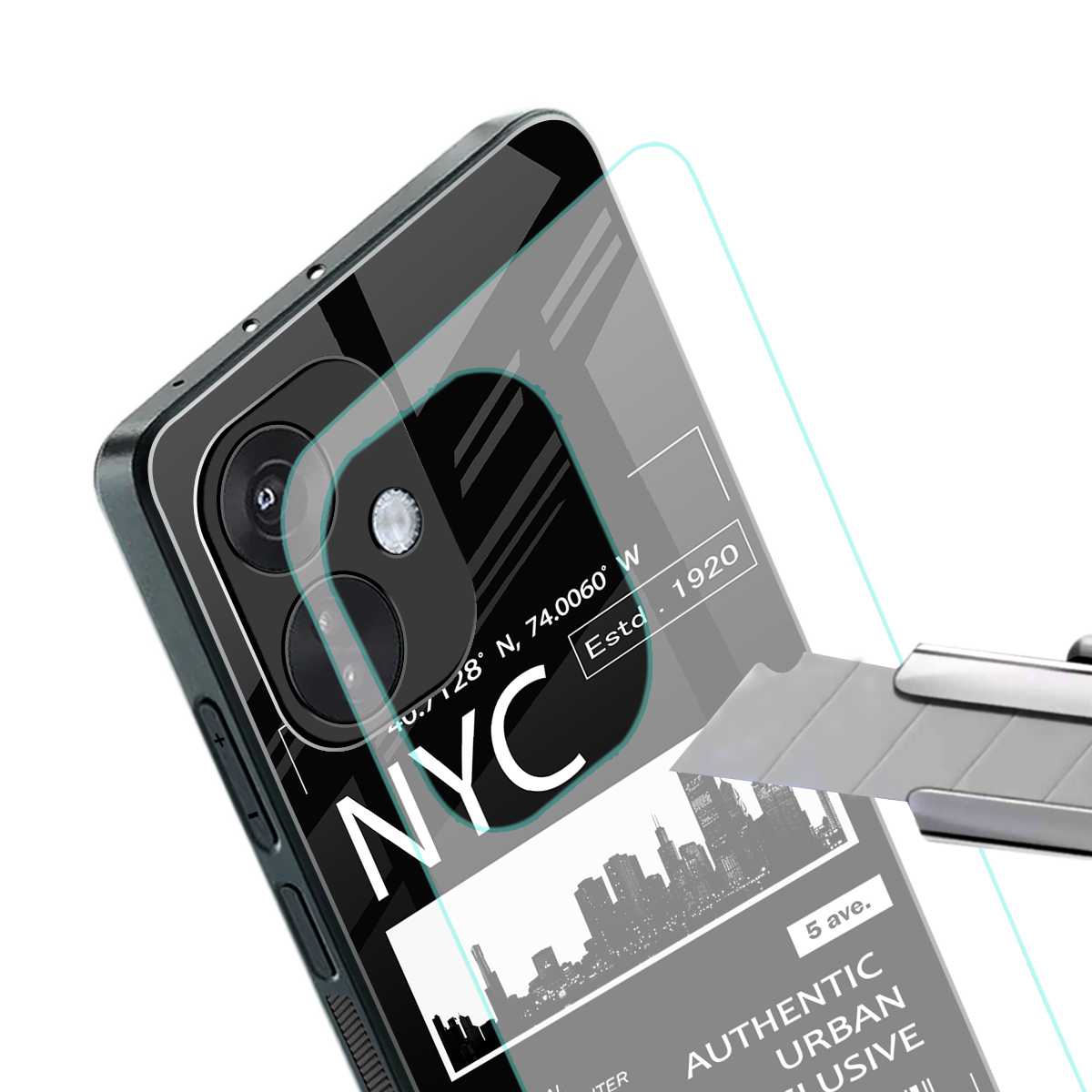 nyc back phone cover | glass case for oneplus nord ce 3