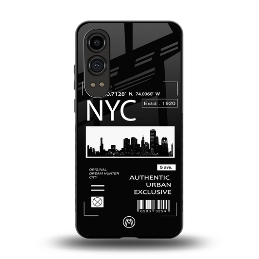 nyc back phone cover | glass case for oneplus nord ce 4 lite