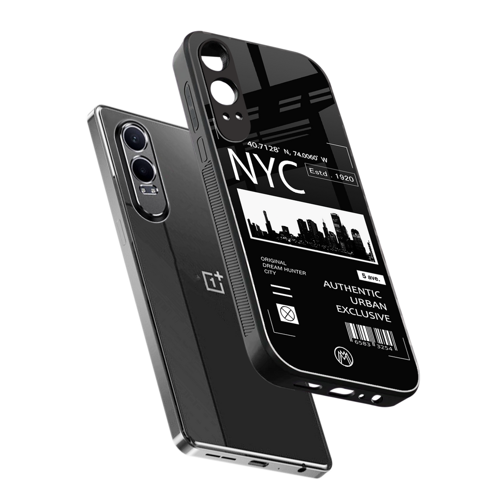 nyc back phone cover | glass case for oneplus nord ce 4 lite