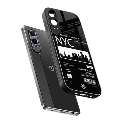 nyc back phone cover | glass case for oneplus nord ce 4 lite