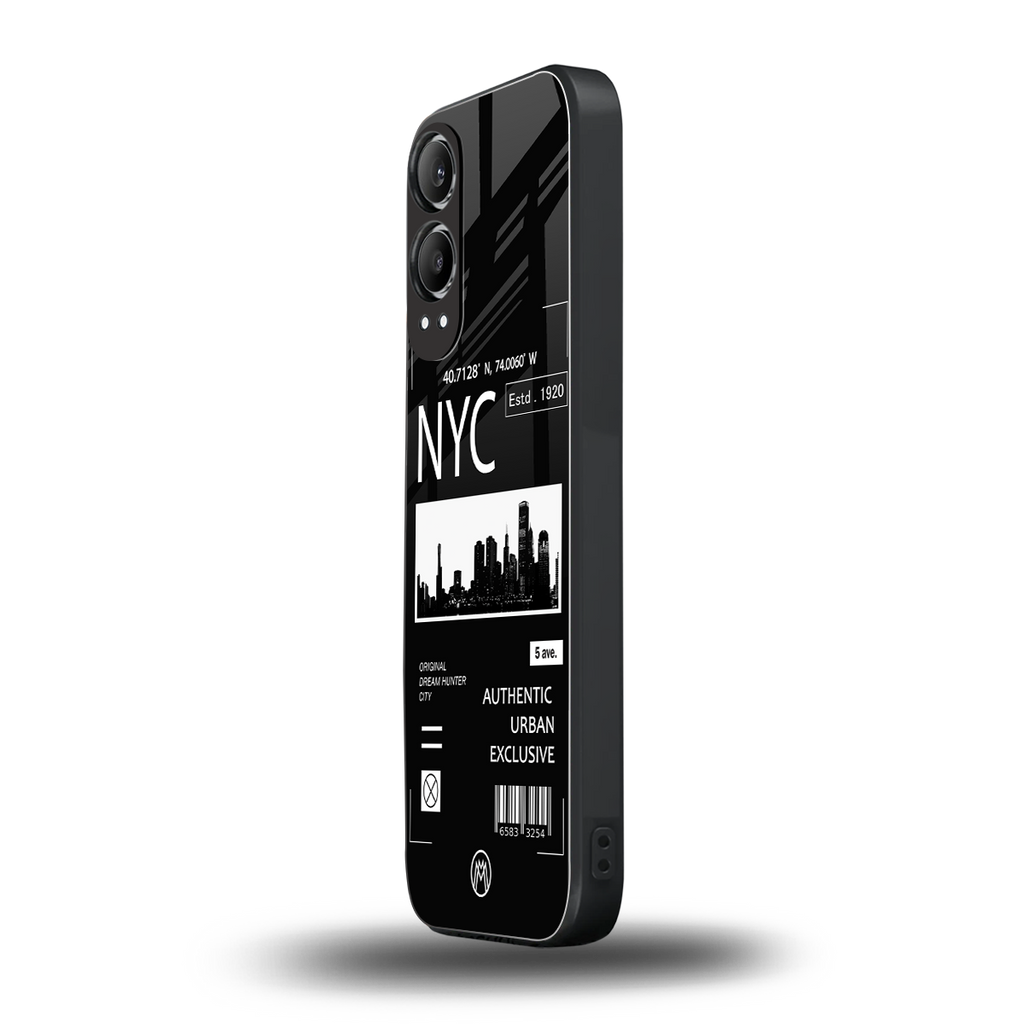 nyc back phone cover | glass case for oneplus nord ce 4 lite