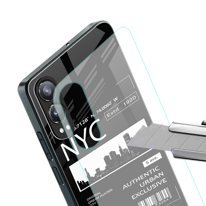 nyc back phone cover | glass case for oneplus nord ce 4 lite
