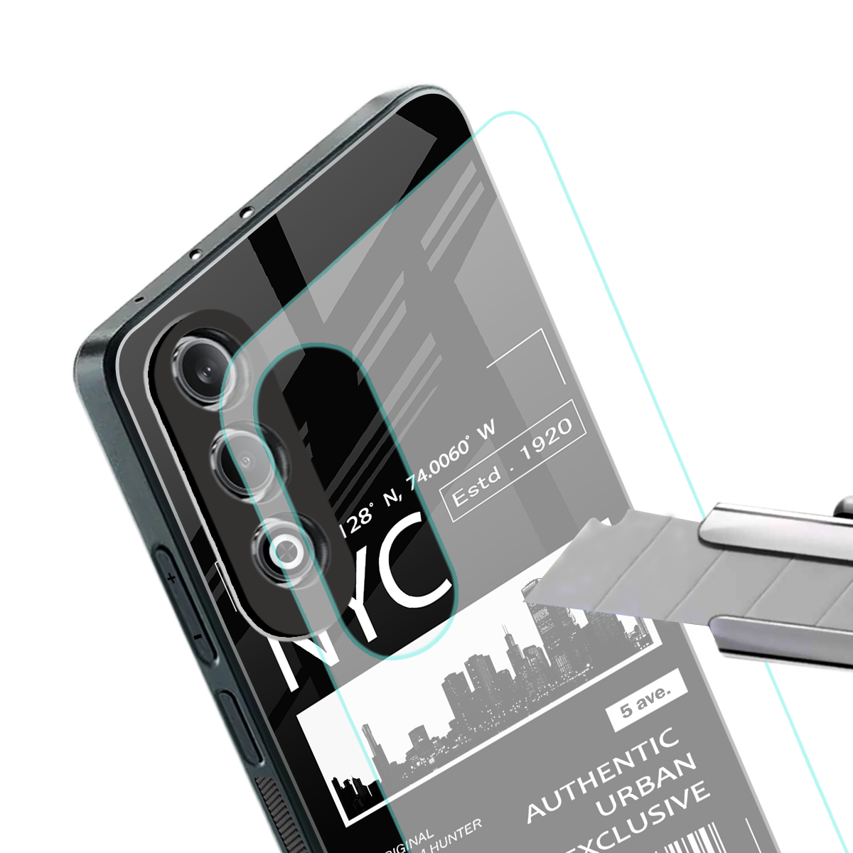 nyc back phone cover | glass case for oneplus nord ce 4