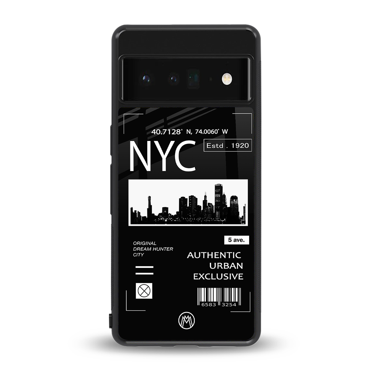 nyc back phone cover | glass case for google pixel 6 pro