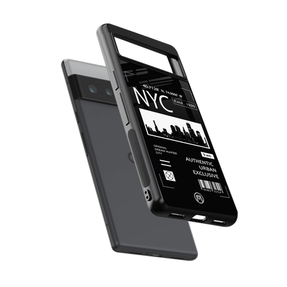 nyc back phone cover | glass case for google pixel 6 pro