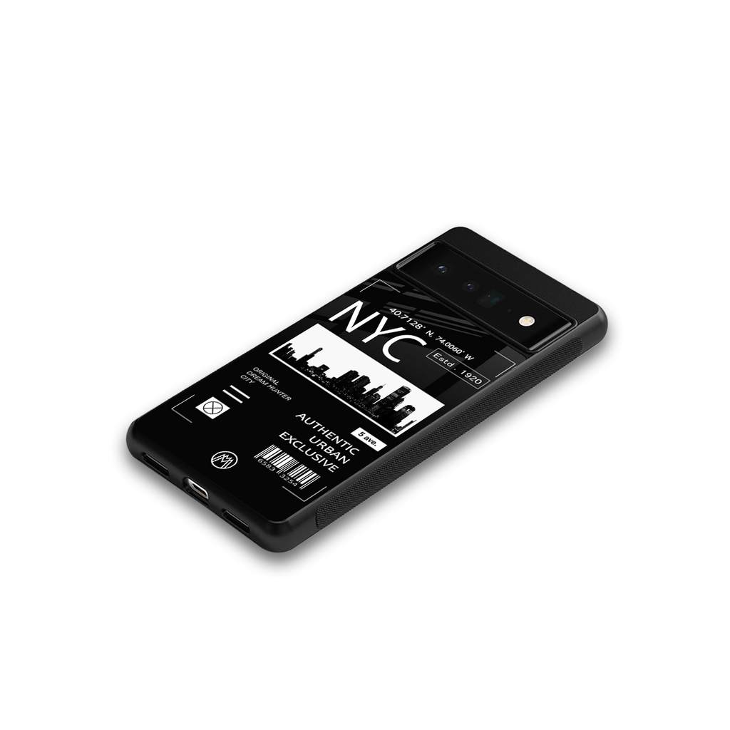 nyc back phone cover | glass case for google pixel 6 pro