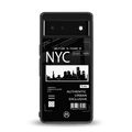 nyc back phone cover | glass case for google pixel 6
