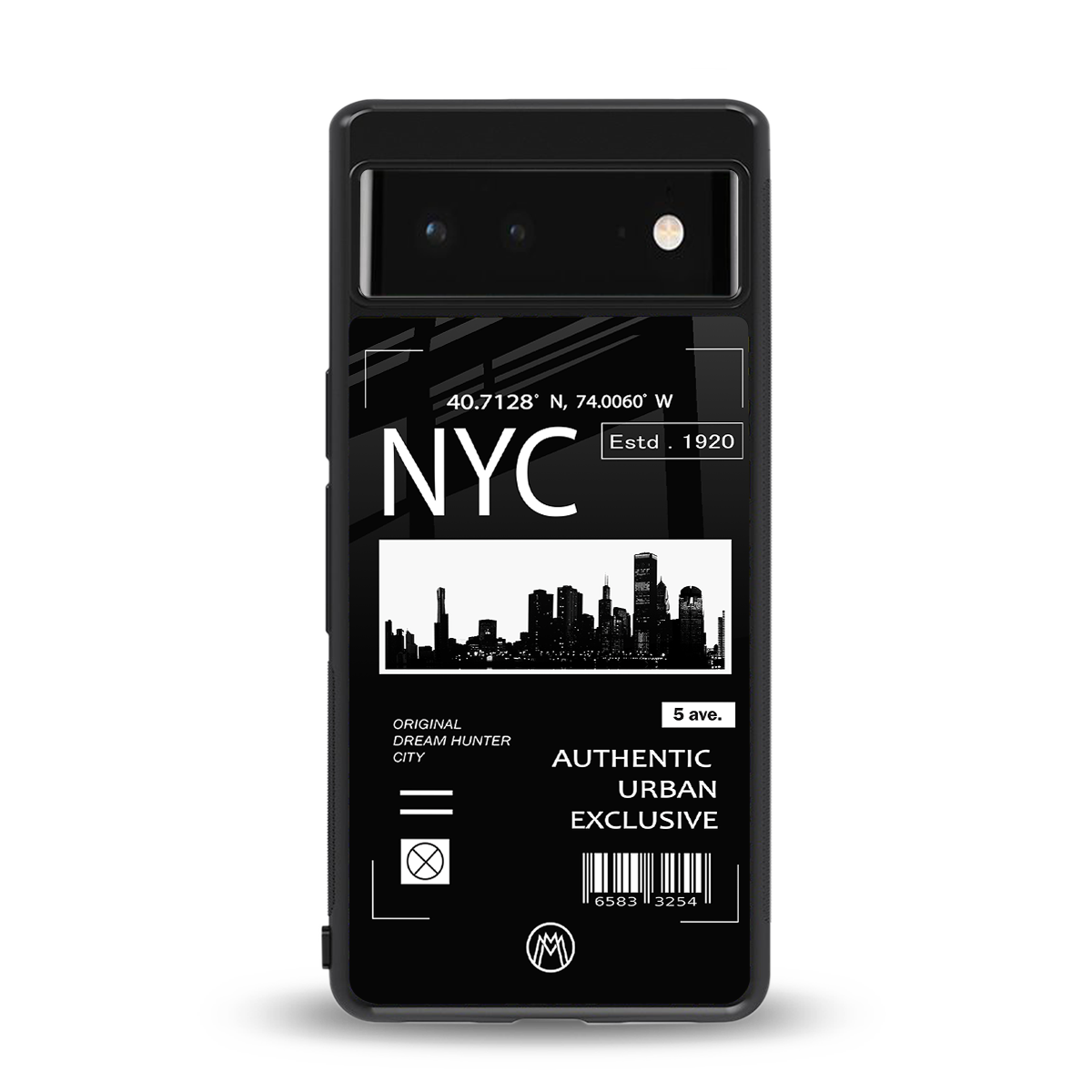 nyc back phone cover | glass case for google pixel 6