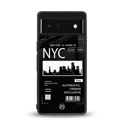 nyc back phone cover | glass case for Google Pixel 6A