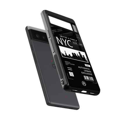 nyc back phone cover | glass case for Google Pixel 6A