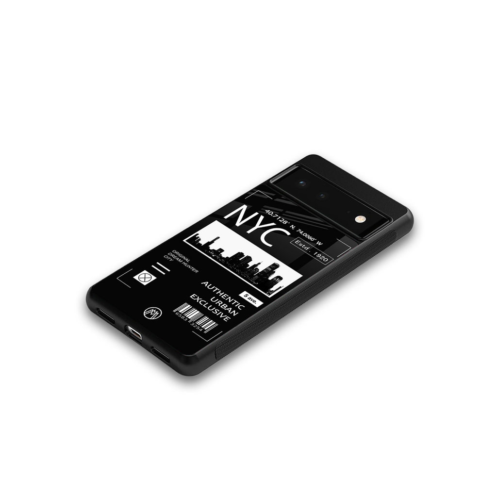 nyc back phone cover | glass case for google pixel 6