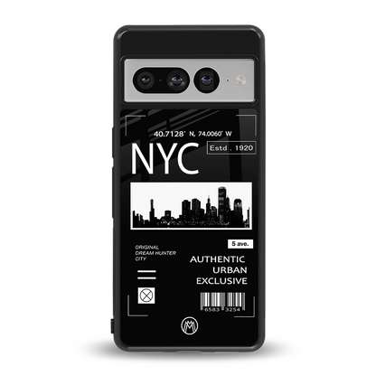 nyc back phone cover | glass case for google pixel 7 pro