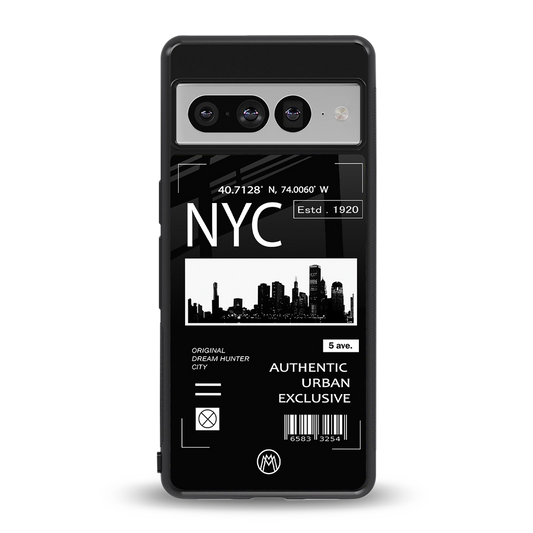 nyc back phone cover | glass case for google pixel 7 pro