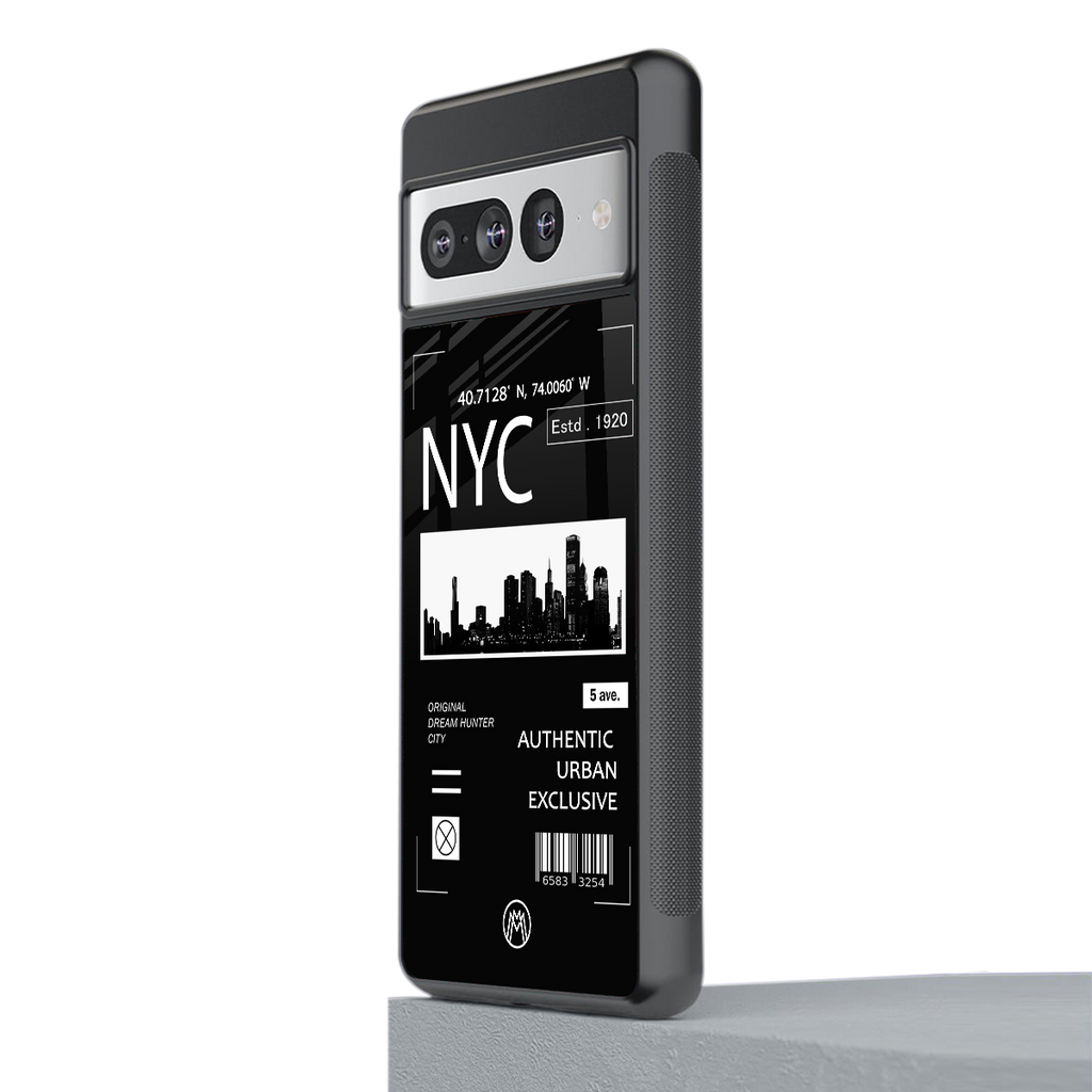 nyc back phone cover | glass case for google pixel 7 pro
