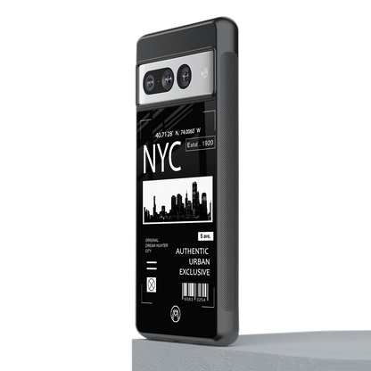 nyc back phone cover | glass case for google pixel 7 pro