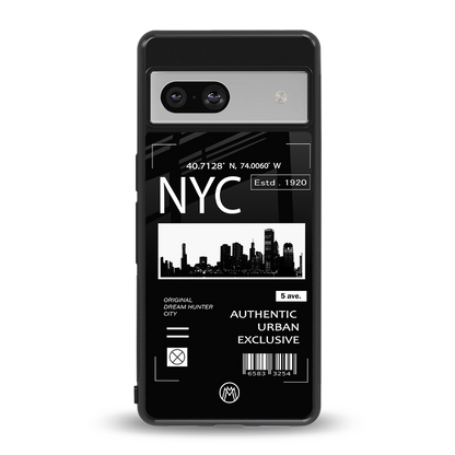 nyc back phone cover | glass case for Google Pixel 7A