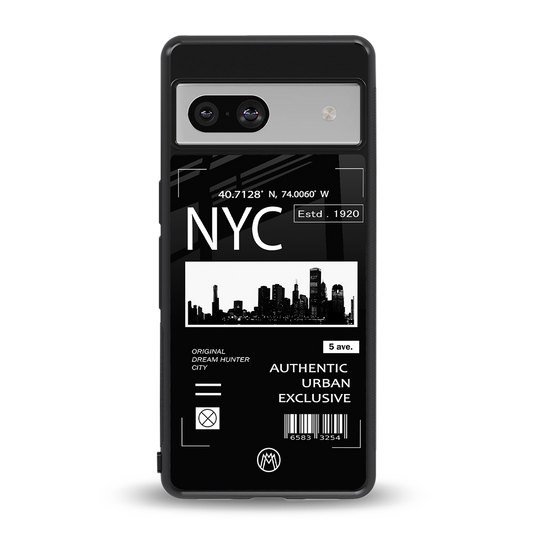 nyc back phone cover | glass case for Google Pixel 7A