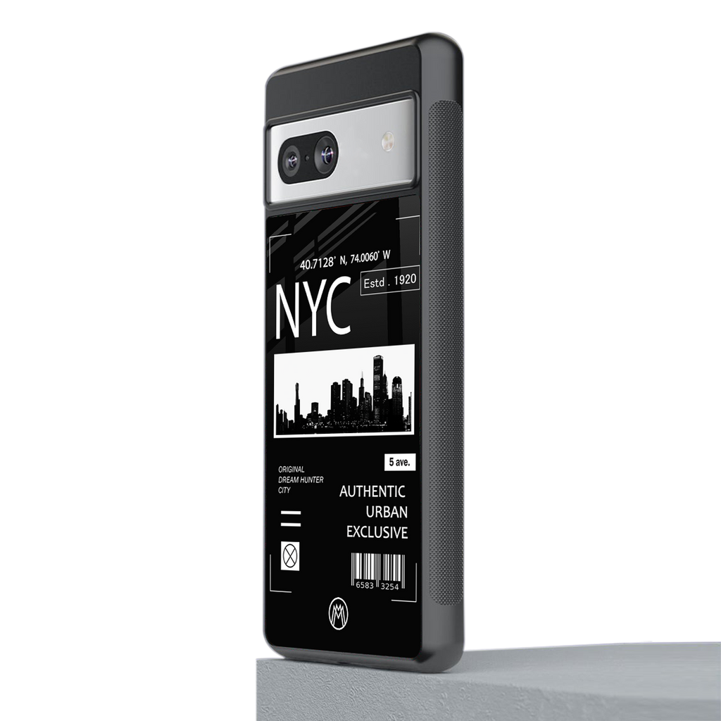 nyc back phone cover | glass case for Google Pixel 7