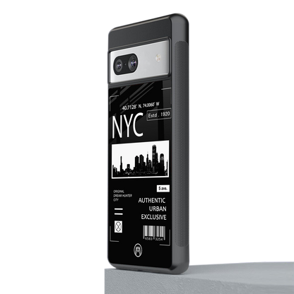 nyc back phone cover | glass case for Google Pixel 7A