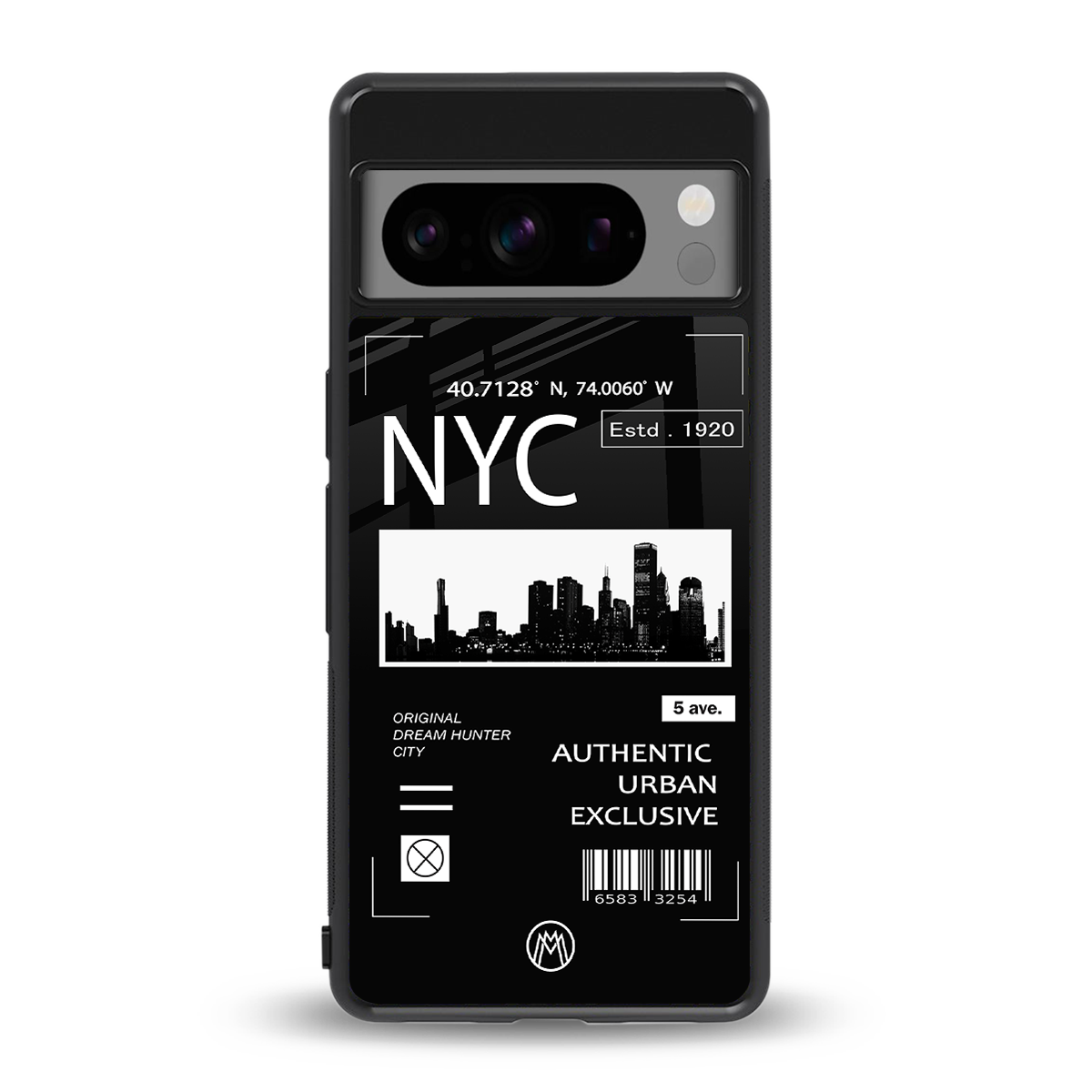 nyc back phone cover | glass case for google pixel 8 pro