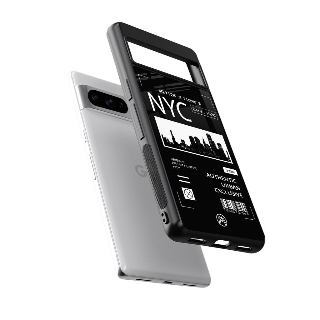 nyc back phone cover | glass case for google pixel 8 pro