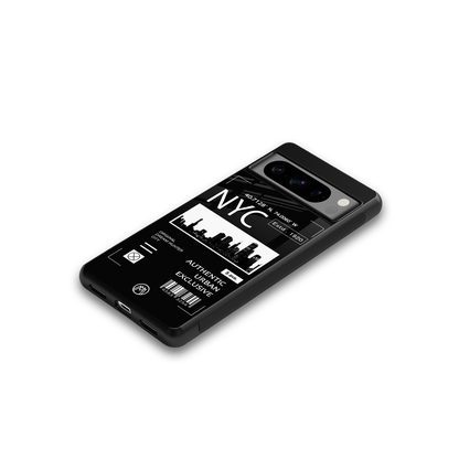 nyc back phone cover | glass case for google pixel 8 pro
