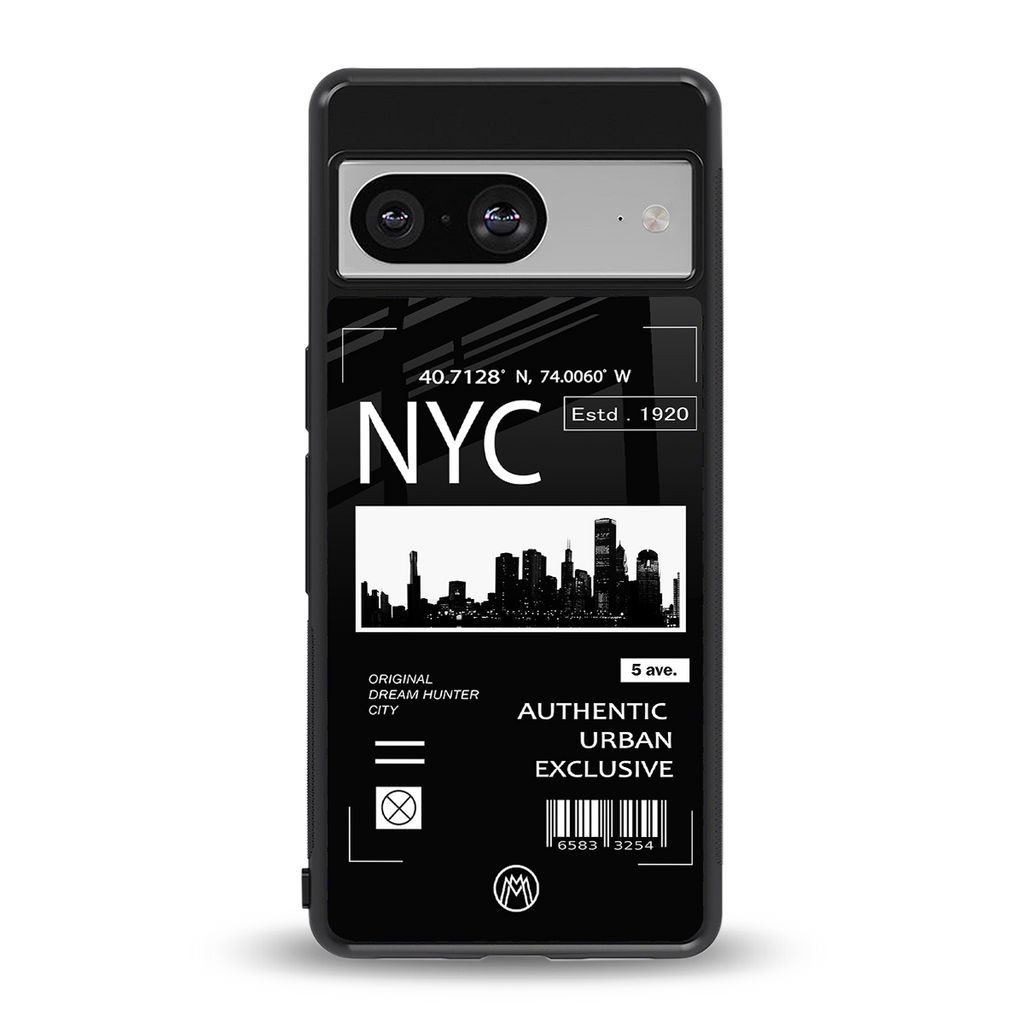 nyc back phone cover | glass case for Google Pixel 8