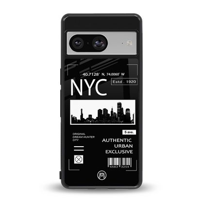 nyc back phone cover | glass case for Google Pixel 8