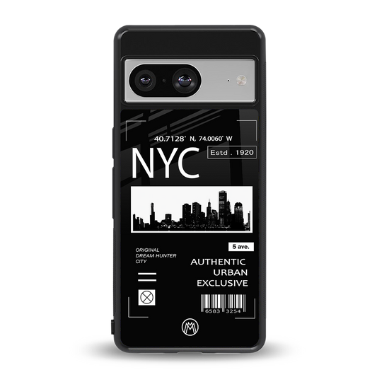 nyc back phone cover | glass case for Google Pixel 8