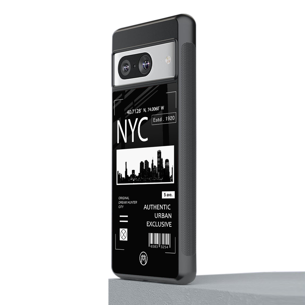 nyc back phone cover | glass case for Google Pixel 8