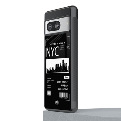 nyc back phone cover | glass case for Google Pixel 8
