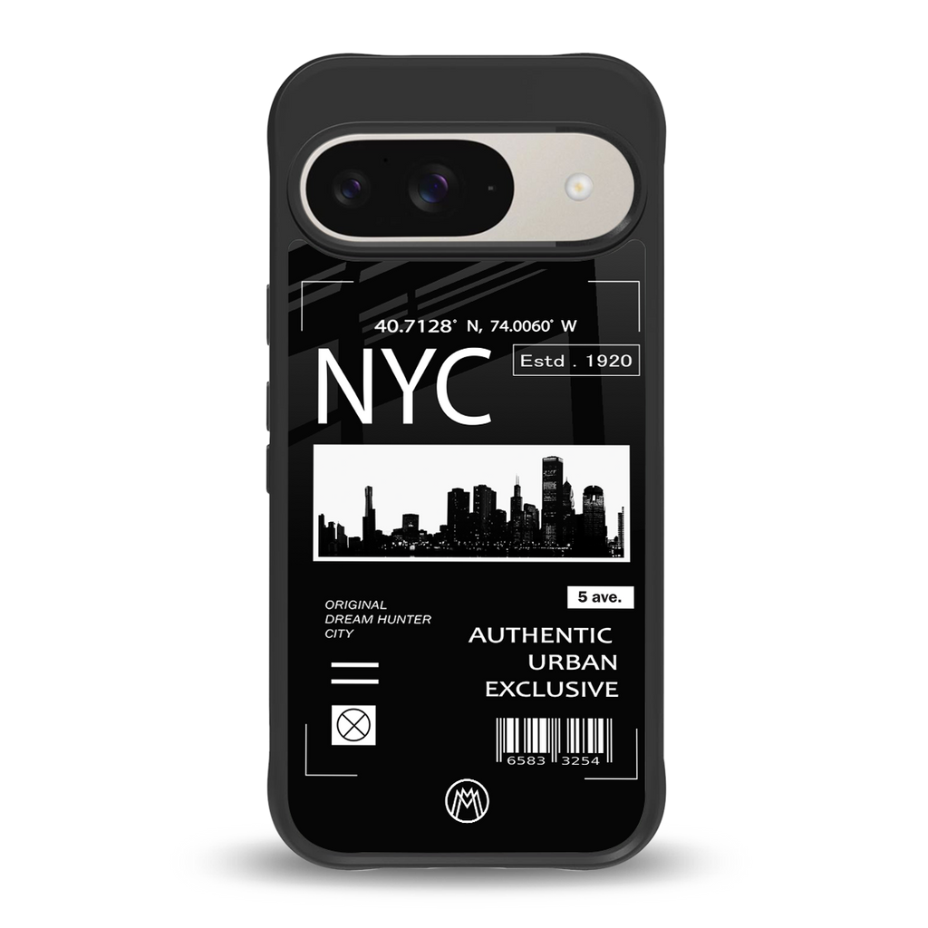 nyc back phone cover | glass case for google pixel 9