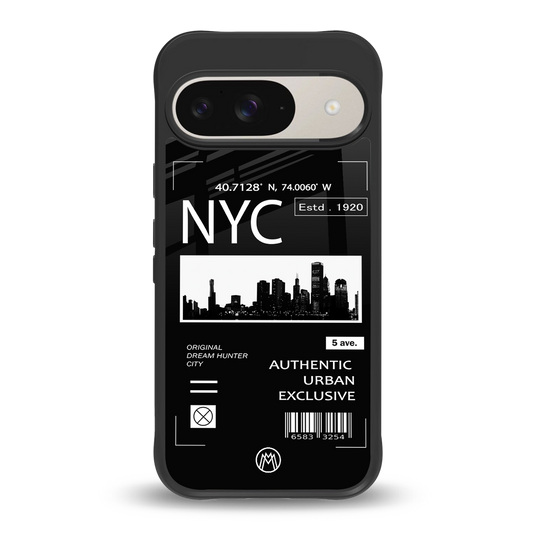 nyc back phone cover | glass case for google pixel 9