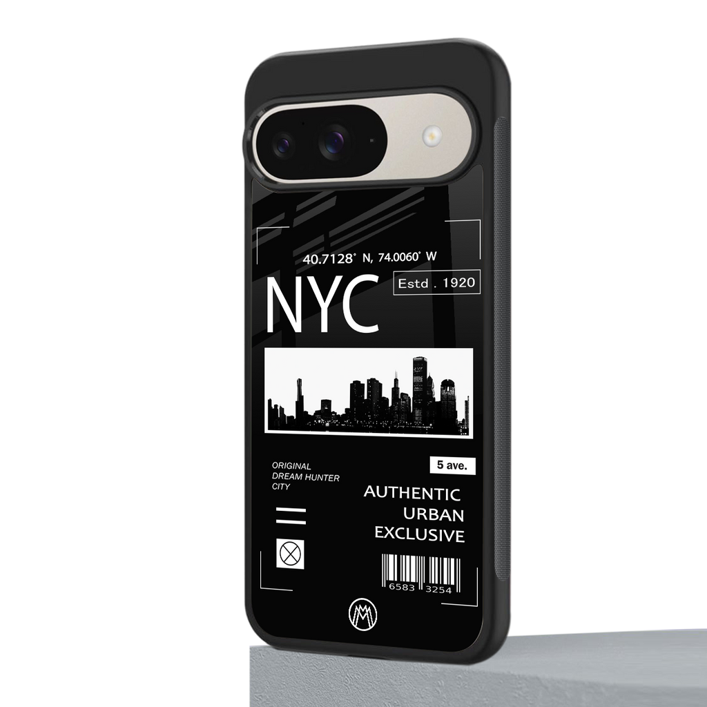 nyc back phone cover | glass case for google pixel 9