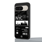 nyc back phone cover | glass case for google pixel 9