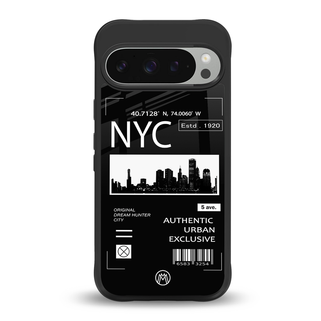 nyc back phone cover | glass case for google pixel 9 pro