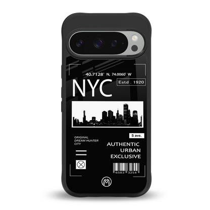 nyc back phone cover | glass case for google pixel 9 pro