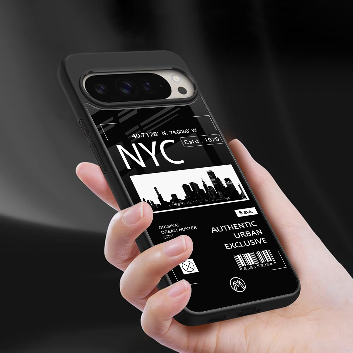 nyc back phone cover | glass case for google pixel 9 pro xl
